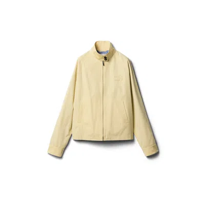Miu Miu Poplin Blouson Jacket In Orange