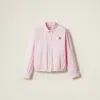 Miu Miu Poplin Blouson Jacket In Pink