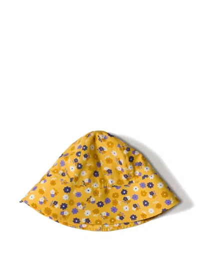 Miu Miu Poplin Bucket Hat In Neutral
