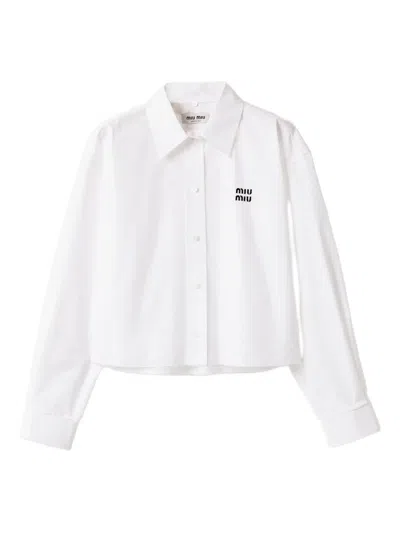 MIU MIU POPLIN COTTON SHIRT