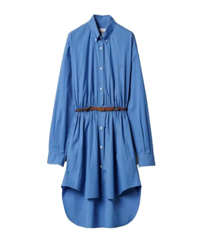 Miu Miu Poplin Dress In Blue