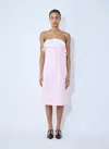 Miu Miu Poplin Dress In Cream