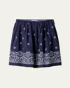 Miu Miu Floral Bordered Gathered Skirt