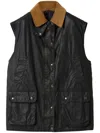 Miu Miu Vest Cotton Corduroy Collar In Black