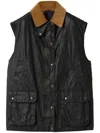 Miu Miu Vest Cotton Corduroy Collar In Black