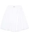 Miu Miu Midirock Aus Popeline In Weiss