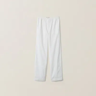 MIU MIU POPLIN PAJAMA PANTS
