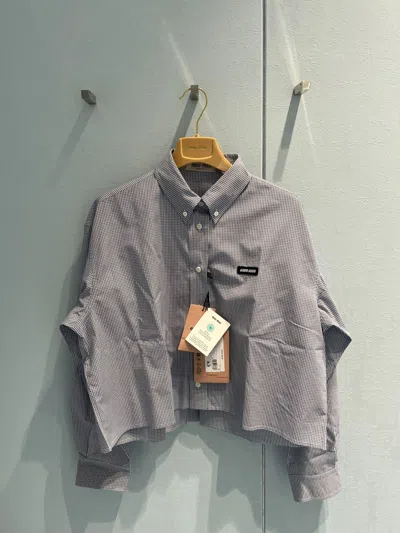 Miu Miu Poplin Shirt In Blue