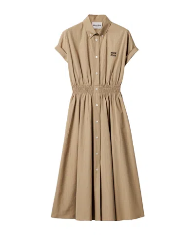 Miu Miu Poplin Shirt-dress