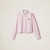 Miu Miu Poplin Shirt In Pink