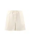 Miu Miu Logo Embroidered Shorts
