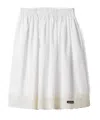 Miu Miu Poplin Skirt In Neutral