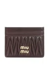 Miu Miu Lamb Leather Quilted Cardholder