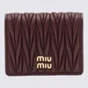 Miu Miu Quilted Leather Card Holder