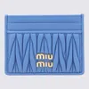 Miu Miu Cerulean Leather Card Holder
