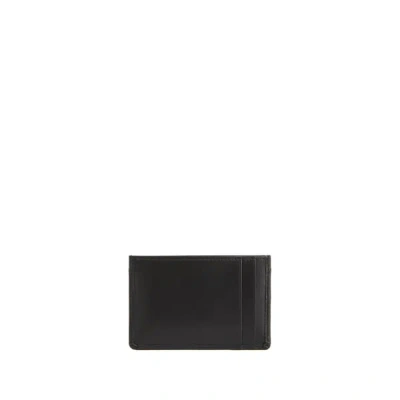 Miu Miu Leather Card Holder In Black