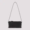 Miu Miu Adjustable Leather Handle Pouch In Black