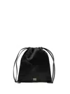Miu Miu Pouch In Duchesse In Black  