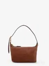 Miu Miu Pouch Leather Handbag In Brown