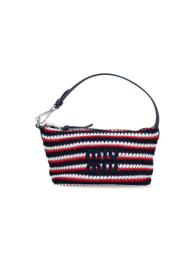 Miu Miu Pouch Logo In Blue