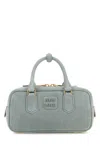 Miu Miu Powder Blue Suede Arcadie Handbag