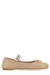 Miu Miu Leather Ballet Flats