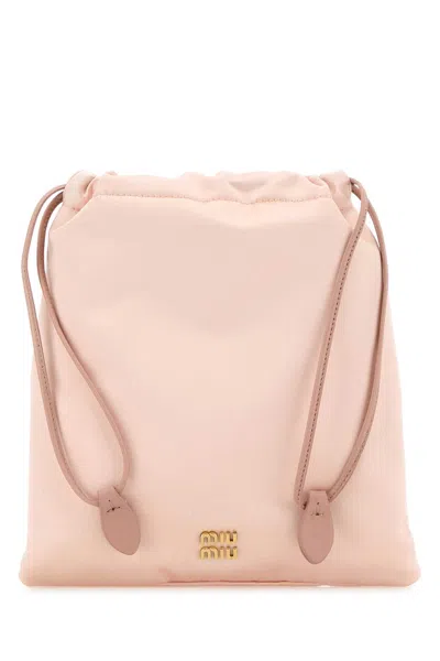 Miu Miu Powder Pink Satin Pouch