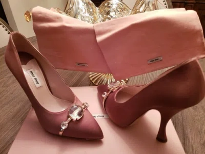 Pre-owned Miu Miu , Prada Women Shoes, Brand With Original Box, Sizes Avail. 7.5, 8 In Pink