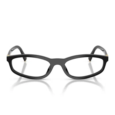 Miu Miu Prescription Glasses Mu01 Zv 16 K1 O1 Black/transparent Women