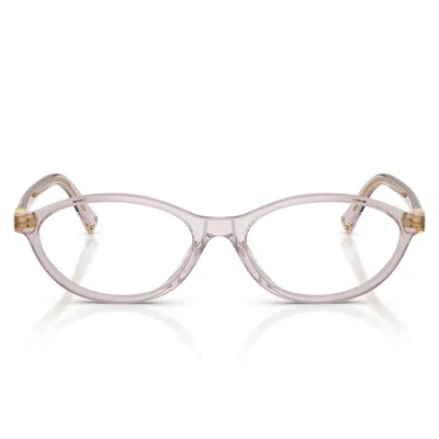 MIU MIU MIU MIU PRESCRIPTION GLASSES MU09 XV 12 W1 O1 MAUVE TRANSPARENT/TRANSPARENT WOMEN