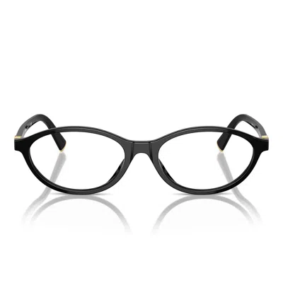 Miu Miu Prescription Glasses Mu09 Xv 16 K1 O1 Black/transparent Women
