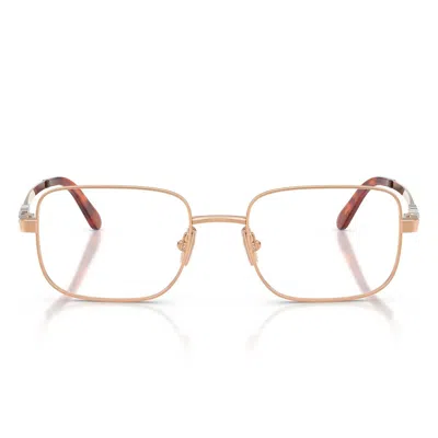 Miu Miu Prescription Glasses Mu51 Zv Zvf1 O1 Rose Gold/transparent Women
