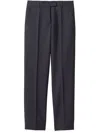 Miu Miu Pressed-crease Trousers In Grey