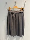 Miu Miu Prince Of Wales Check Pleated Skirt In Gray