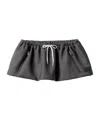 Miu Miu Prince Of Wales Check Mini Skirt In Gray