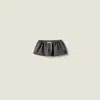 Miu Miu Prince Of Wales Check Mini Skirt In Black