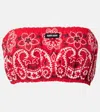 Miu Miu Printed Cotton And Linen Poplin Bra Top