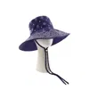 Miu Miu Printed Cotton Hat In Multi