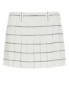 Miu Miu Printed Crepe Mini Skirt