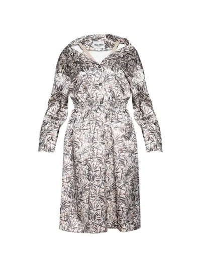 Miu Miu Printed Dress In Black
