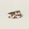 Miu Miu Printed Leather Belt