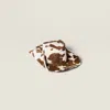 Miu Miu Printed Leather Cowboy Hat In Brown