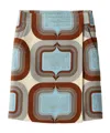 Miu Miu Printed Skirt In Multicolor