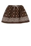 Miu Miu Printed Poplin Mini Skirt