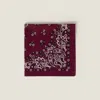 Miu Miu Printed Poplin Scarf In Amaranth Red/maize Yellow