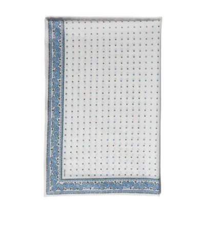 Miu Miu Printed Poplin Scarf In Blue