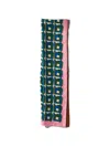 Miu Miu Printed Silk Scarf In Blue