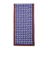 Miu Miu Printed Silk Foulard Scarf In Blue