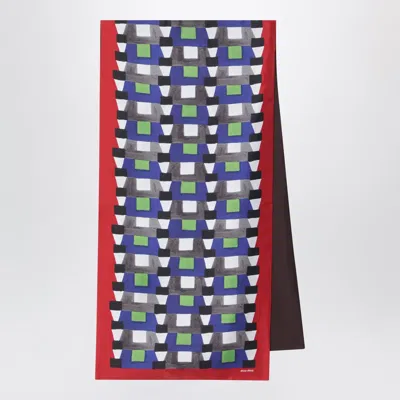 MIU MIU MIU MIU PRINTED SILK FOULARD