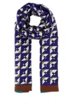 Miu Miu Printed Silk Foulard Scarf In Multi